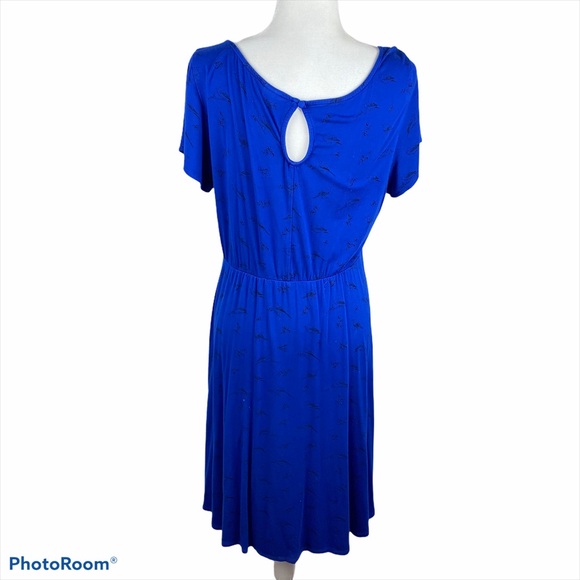 Torrid Bird Print Keyhole Skater Dress - Picture 3 of 10